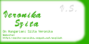 veronika szita business card